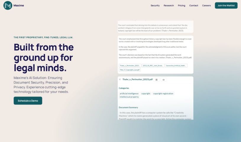 Screenshot of Maxime Tools