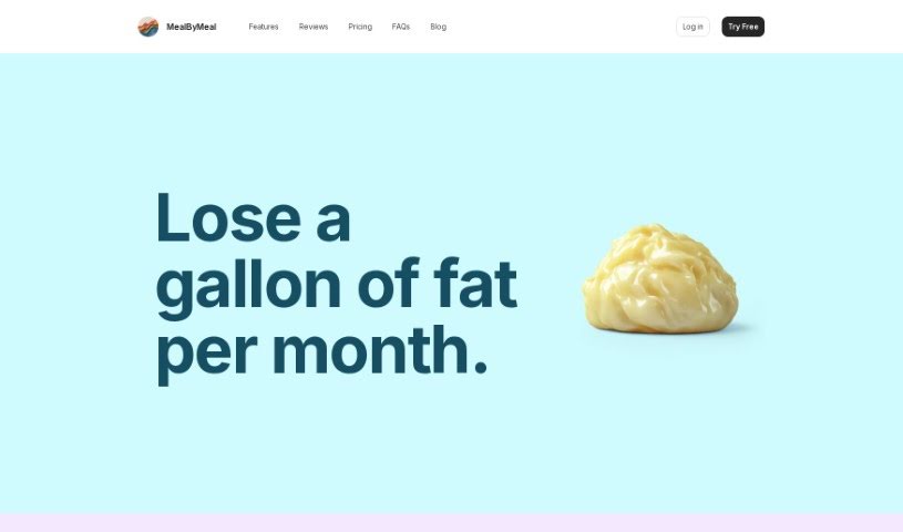 Screenshot of Mealbymeal