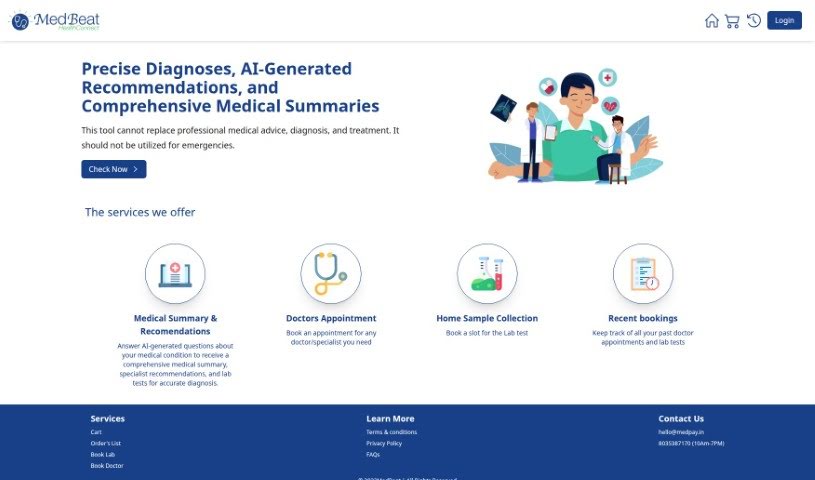 Screenshot of Medbeat Healthconnect