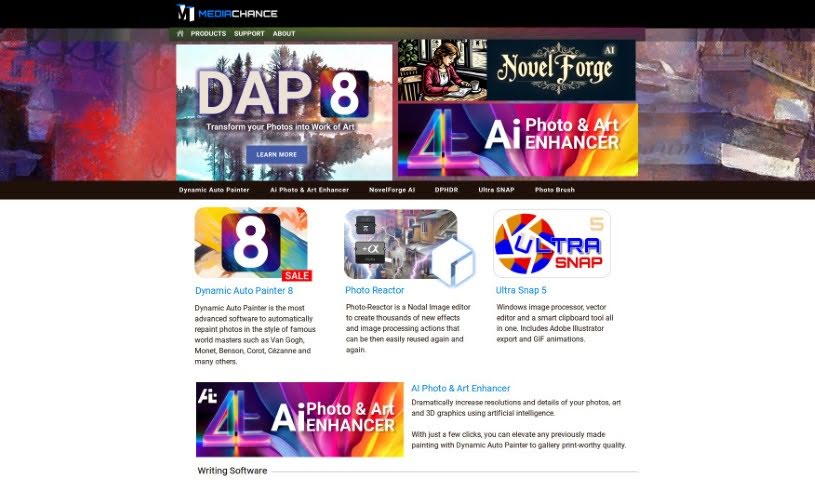 Screenshot of Mediachance