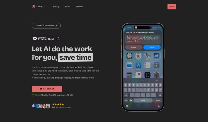 Screenshot of Meetcopilot.app