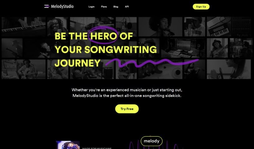 Screenshot of Melody Studio