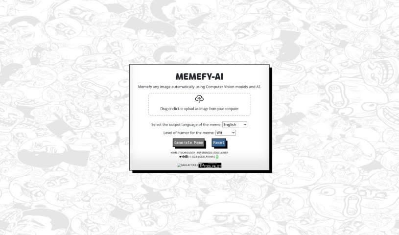 Screenshot of Memefy-AI