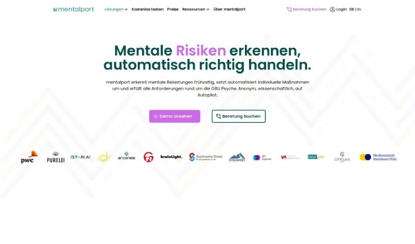 Screenshot of Mentalport