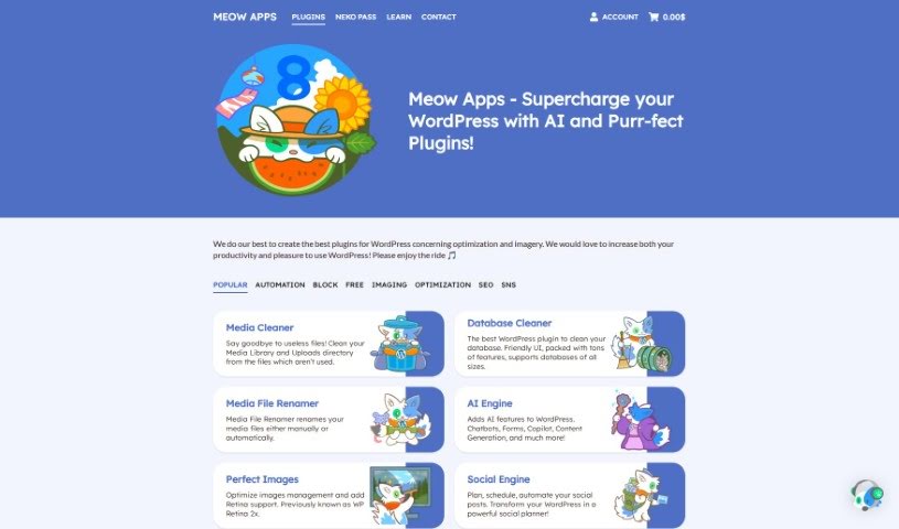 Screenshot of Meow Apps