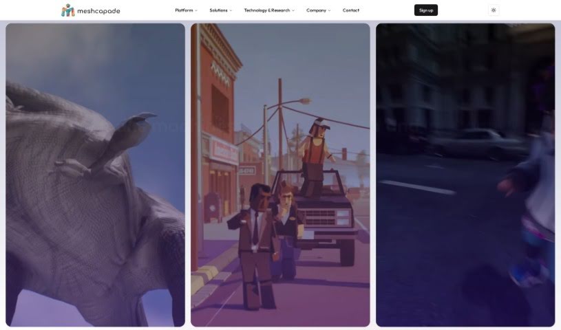 Screenshot of Meshcapade