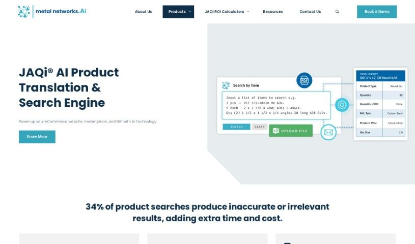 Screenshot of Metal Networks Jaqi