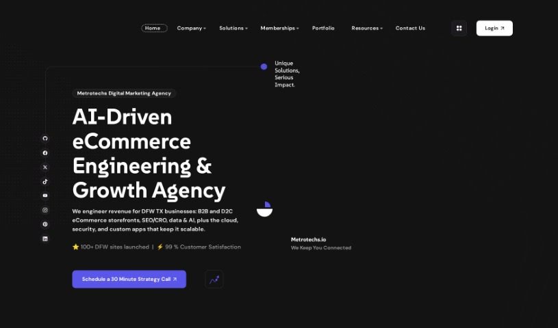 Screenshot of Metrotechs