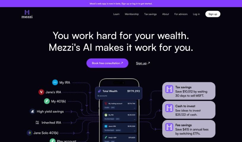 Screenshot of Mezzi