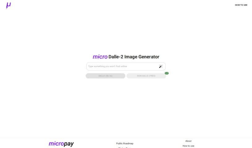 Screenshot of Micropay