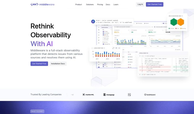 Screenshot of Middleware
