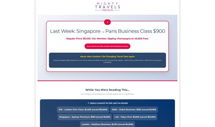 Screenshot of Mighty Travels