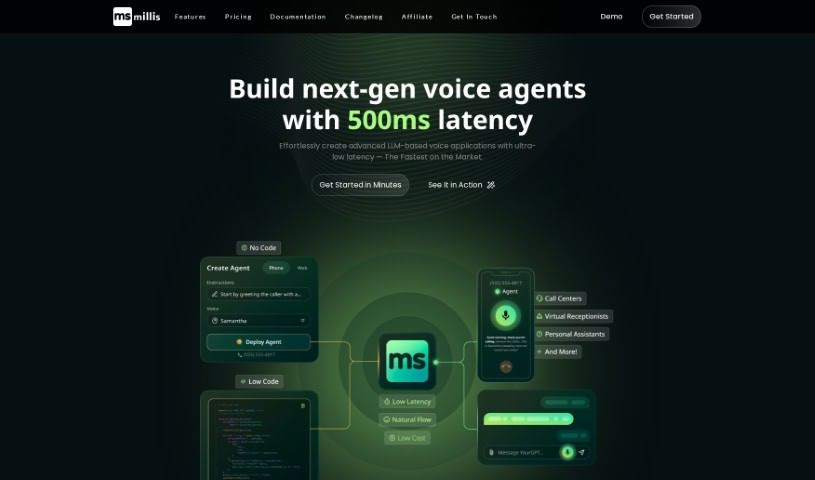 Screenshot of Millis AI