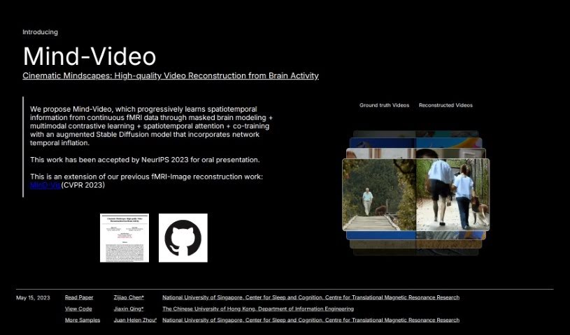 Screenshot of Mind Video