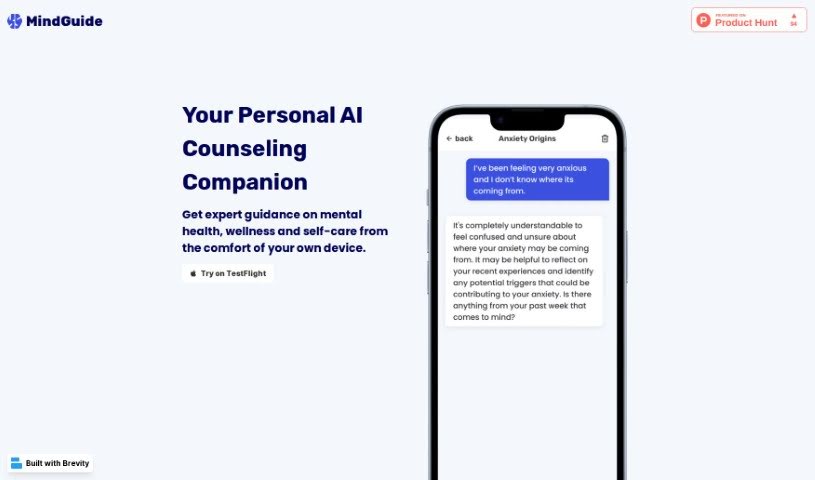 Screenshot of Mindguide