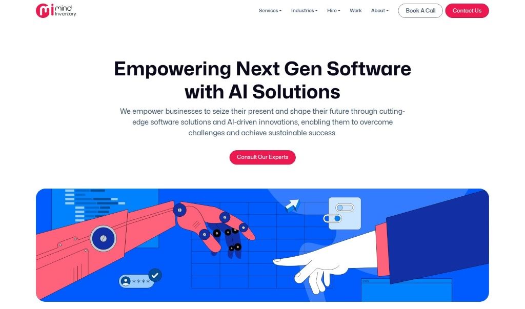 Screenshot of MindInventory