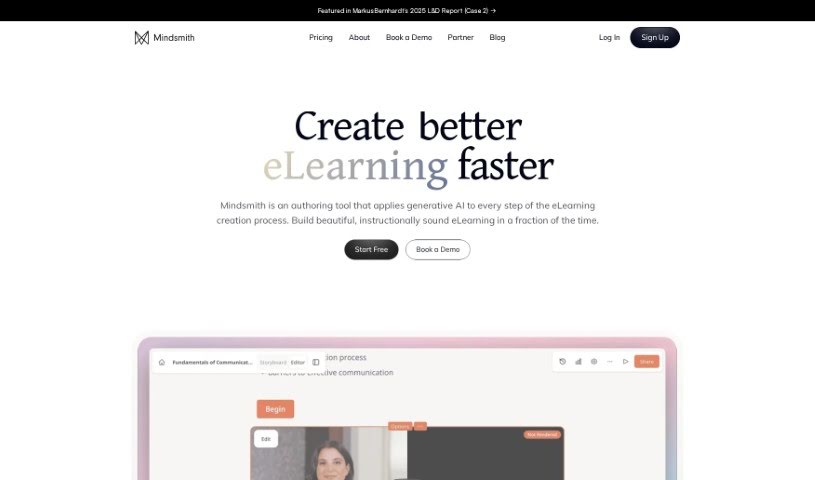 Screenshot of Mindsmith AI