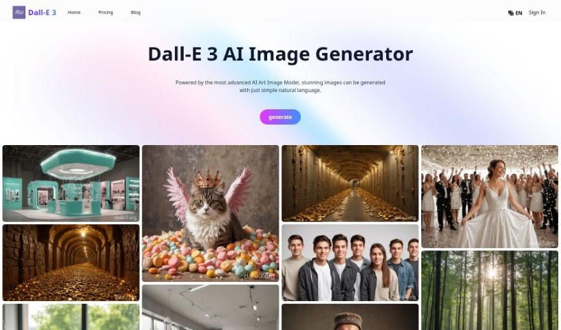 Screenshot of Mini Dalle 3 Online