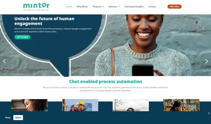 Screenshot of Mintor