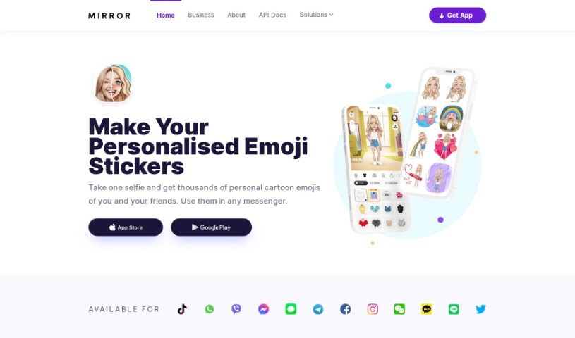Screenshot of Mirror AI