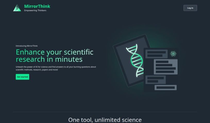 Screenshot of MirrorThink