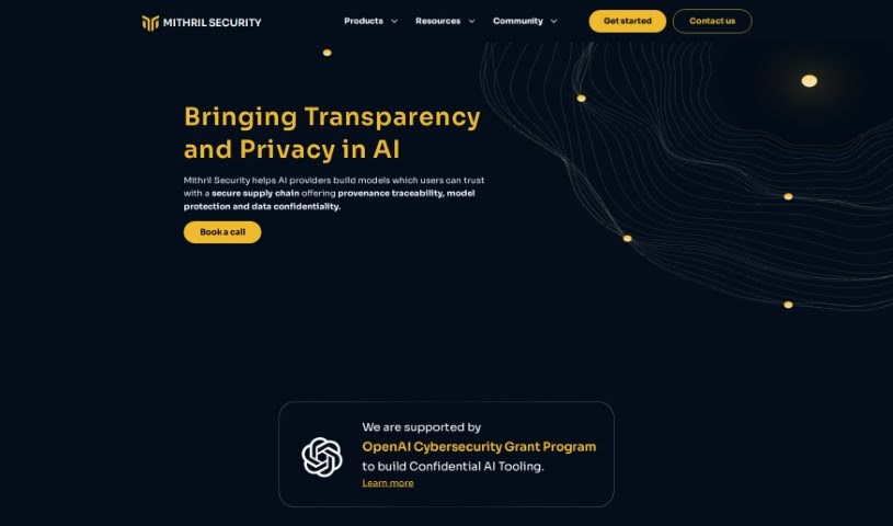 Screenshot of Mithril Security