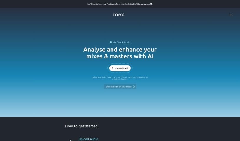 Screenshot of Mix Check Studio