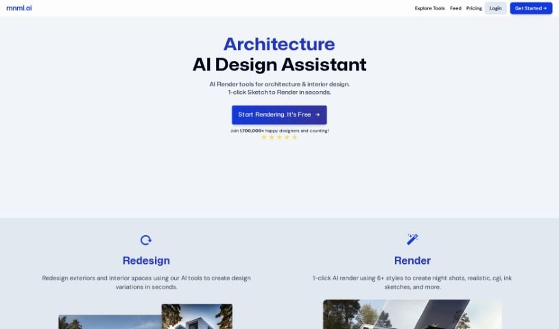 Screenshot of Mnml.AI
