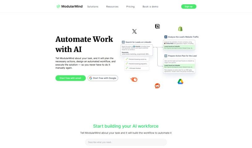 Screenshot of ModularMind