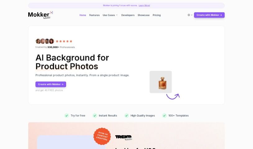 Screenshot of Mokker AI