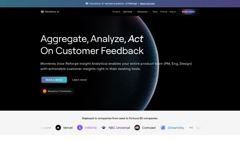 Screenshot of Monterey AI