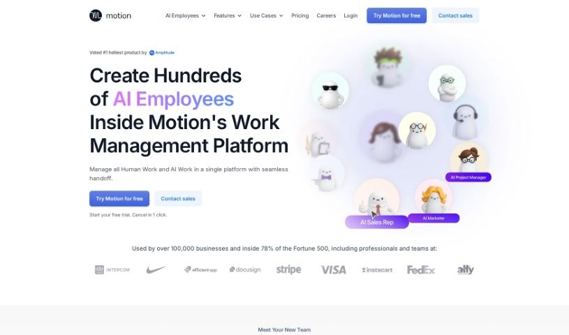 Screenshot of Motion