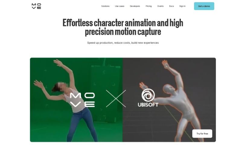 Screenshot of Move AI