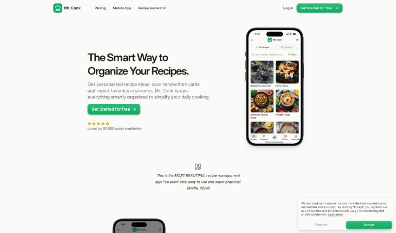 Screenshot of Mr. Cook