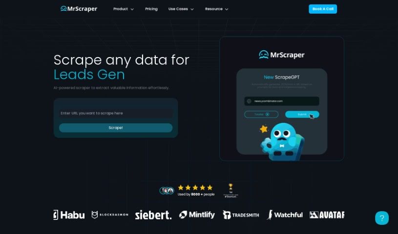 Screenshot of MrScraper