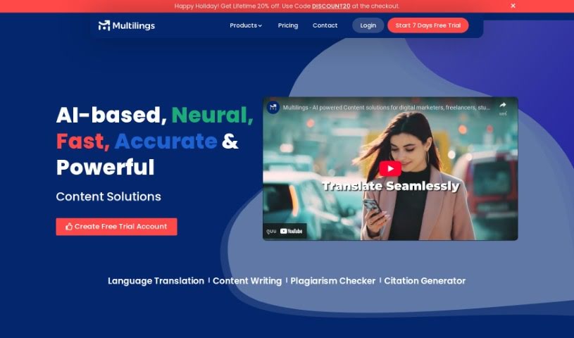 Screenshot of Multilings