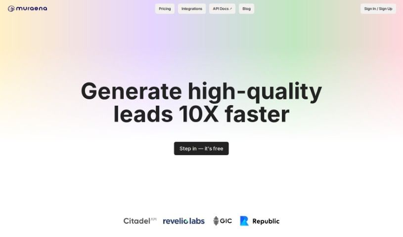 Screenshot of Muraena AI