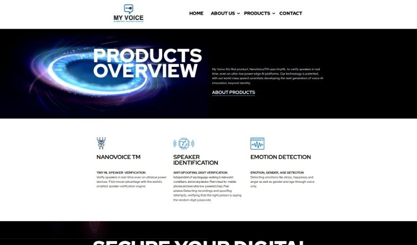 Screenshot of My Voice Ai