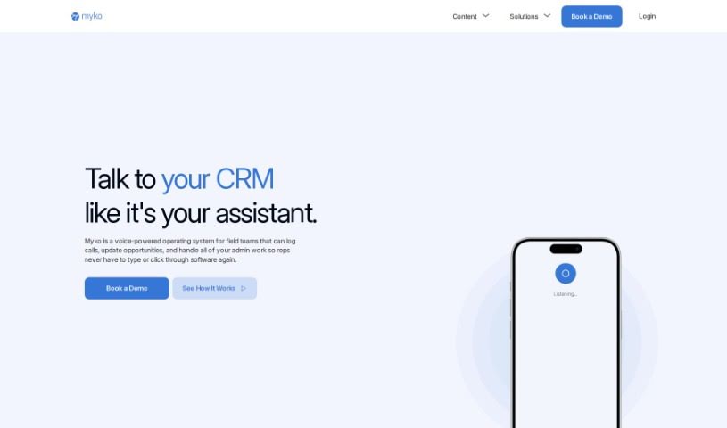 Screenshot of Myko AI