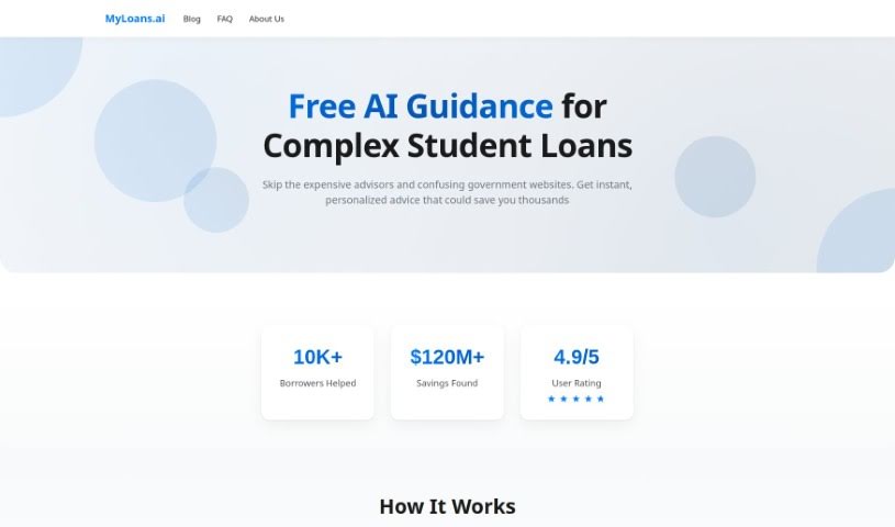Screenshot of Myloans