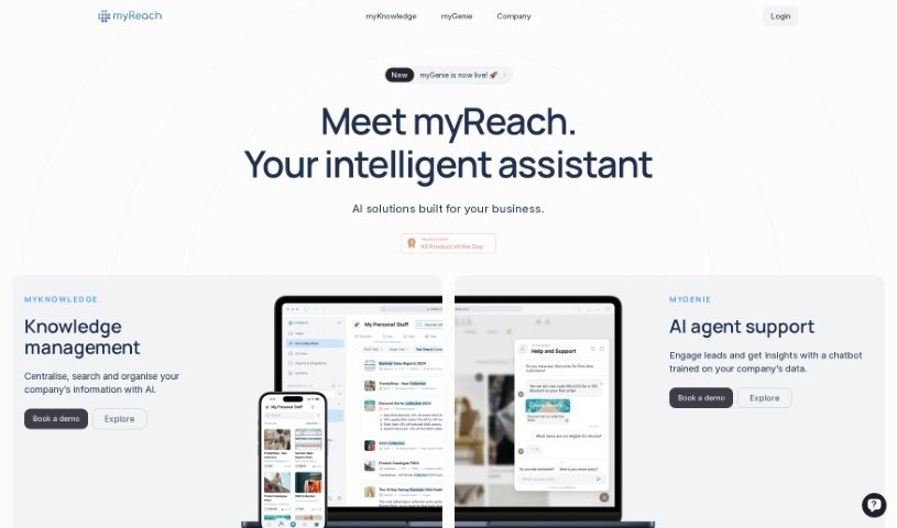 Screenshot of myReach