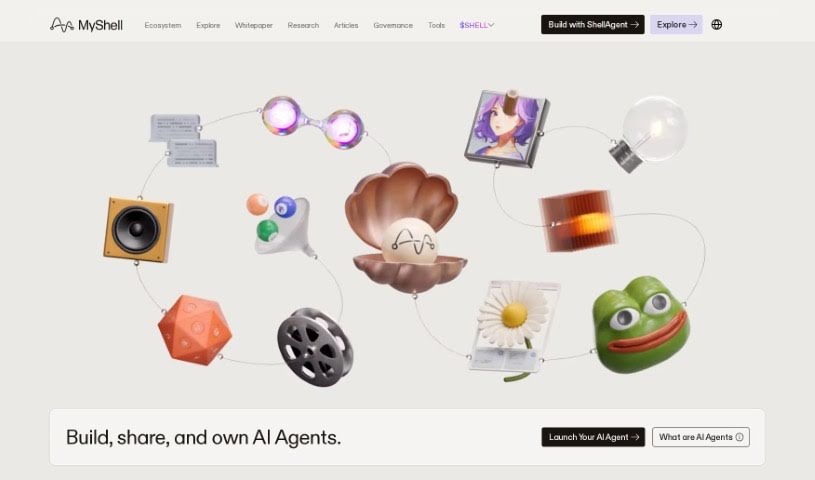 Screenshot of MyShell AI