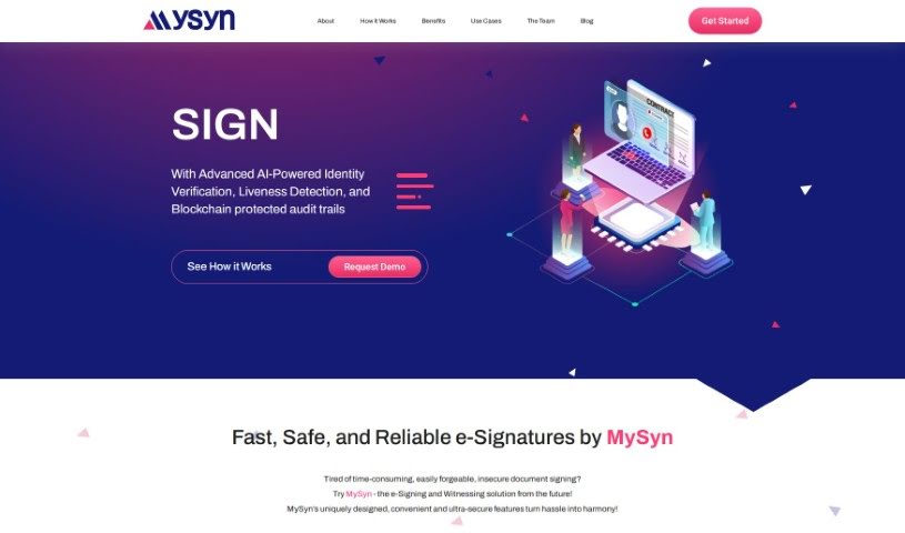 Screenshot of Mysyn