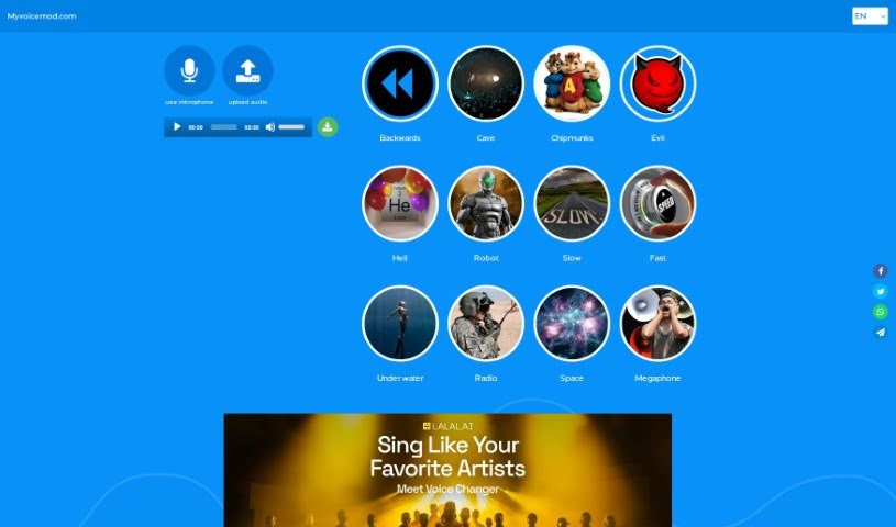 Screenshot of Myvoicemod