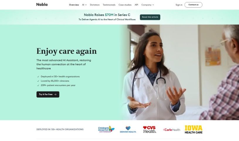 Screenshot of Nabla Copilot