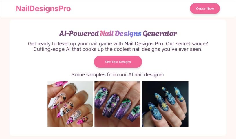 Screenshot of Nail Designs Pro