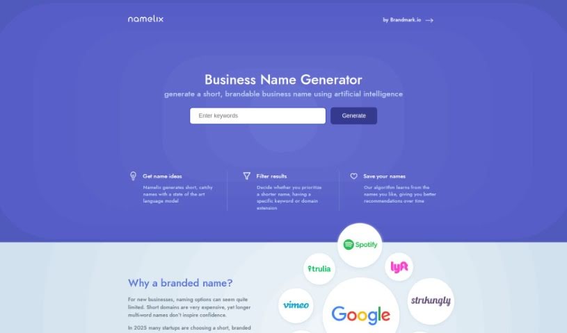Screenshot of Namelix