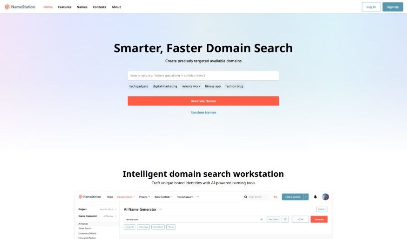 Screenshot of NameStation