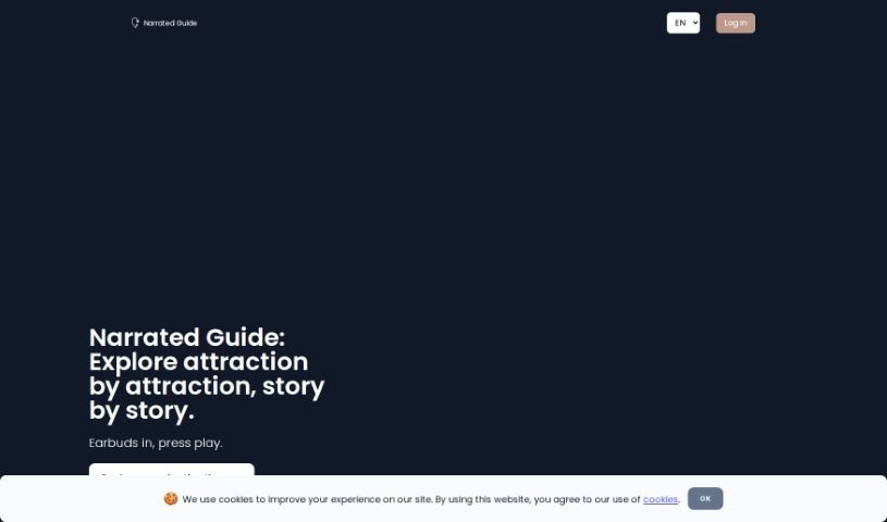 Screenshot of Narrated Guide