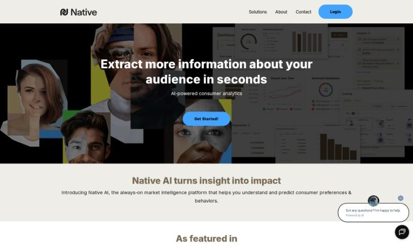 Screenshot of Native AI